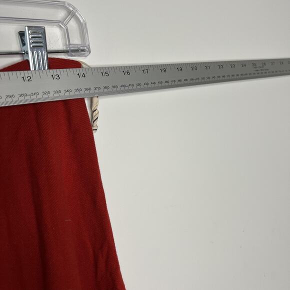 IDA Skirt Womens Small Red Button Front Boho Midi Elastic Waist Brazil - Picture 7 of 8